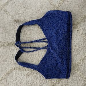 Dark blue sports bra